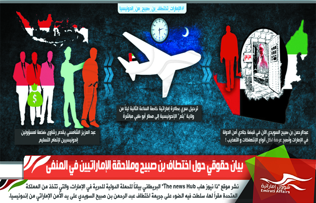 بيان حقوقي حول اختطاف بن صبيح وملاحقة الإماراتيين في المنفى
