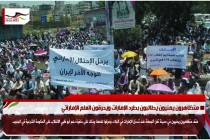 متظاهرون يمنيون يطالبون بطرد الإمارات ويحرقون العلم الإماراتي
