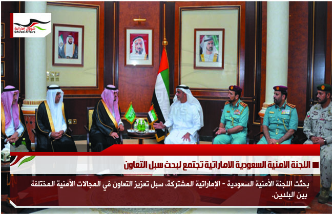 اللجنة الامنية السعودية الاماراتية تجتمع لبحث سبل التعاون