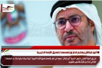 أنور قرقاش يهاجم قطر ويتهمهما بتعميق الأزمة الخليجية