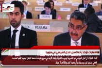 الإمارات تؤكد بأنه لا بديل للحل السياسي في سوريا