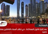 بعد إقرار قانون المساكنة.. دبي تطلب أسماء القاطنين بعقاراتها كافة