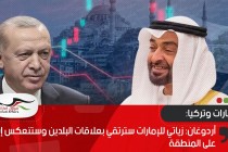 أردوغان: زياتي للإمارات سترتقي بعلاقات البلدين وستنعكس إيجابا على المنطقة