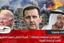 "صدمنا من استقباله بالإمارات".. أمريكا ترفض جهود التطبيع مع الأسد أو إعادة تأهيله