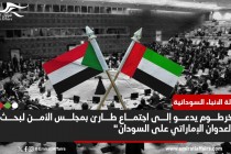 الخرطوم يدعو إلى اجتماع طارئ بمجلس الأمن لبحث "العدوان الإماراتي على السودان"