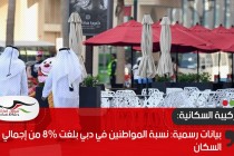 بيانات رسمية: نسبة المواطنين في دبي بلغت 8% من إجمالي عدد السكان