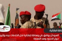 السودان يوافق على وساطة إماراتية لحل الخلافات بينه وإثيوبيا حول الحدود وسد النهضة