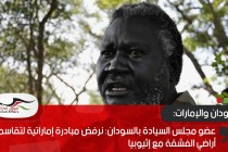 عضو مجلس السيادة بالسودان: نرفض مبادرة إماراتية لتقاسم أراضي الفشقة مع إثيوبيا